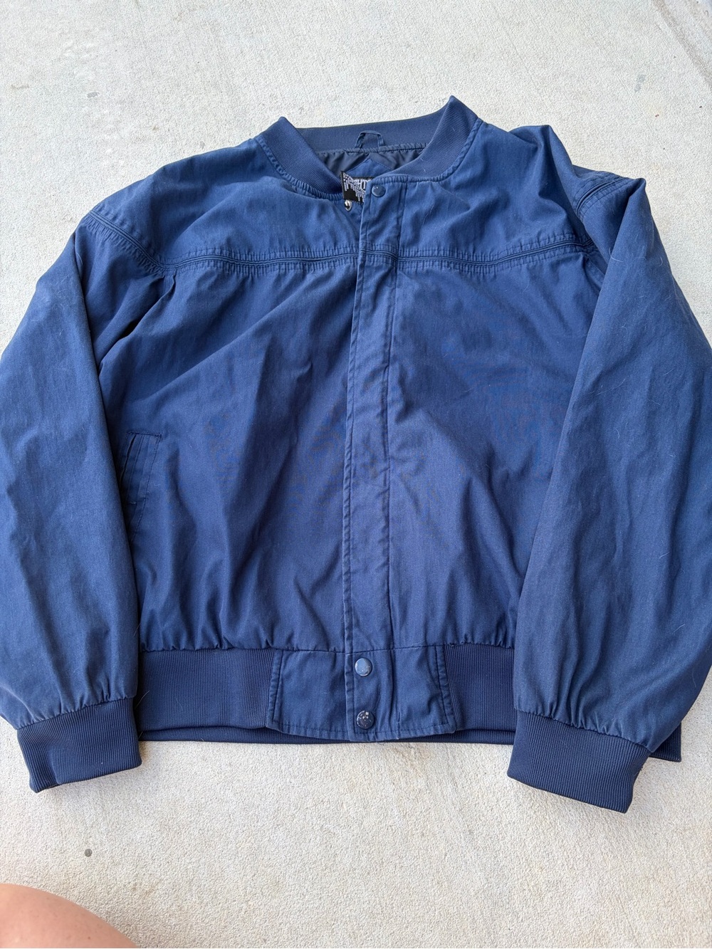 Knightsbridge Men's Navy Bomber Jacket - Classic Casual Style